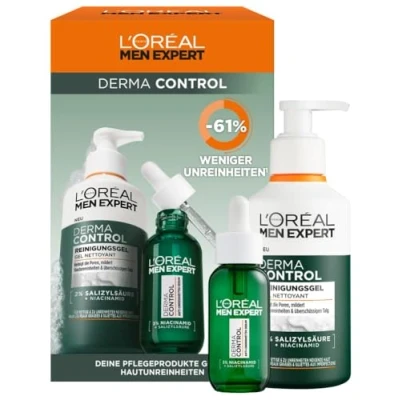 Afbeelding van L&#039;Oréal Men Expert GIFT SET Derma Control WITH Cleansing GEL &amp; Serum FOR Problem SKIN Huidverzorgingsset, Heren, Maat: One Size,