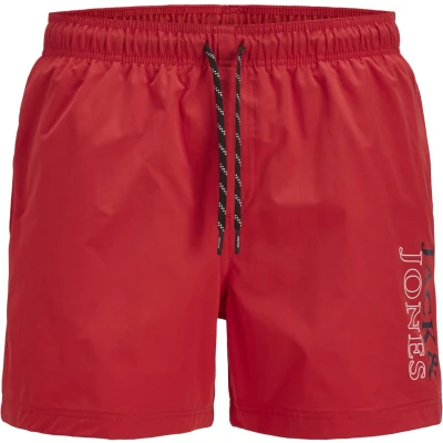 Afbeelding van JACK&amp;JONES JPSTMAUI JJSWIM DOUBLE LOGO AKM SN Heren Zwembroek True Red