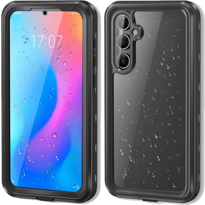 Afbeelding van Redpepper Hoesje Geschikt voor Samsung Galaxy A55 Dot Plus Waterproof Backcover Zwart