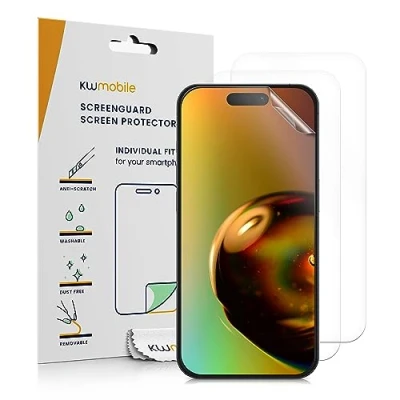 Afbeelding van kwmobile 3x screenprotectors geschikt voor iPhone 15 beschermende folie smartphone