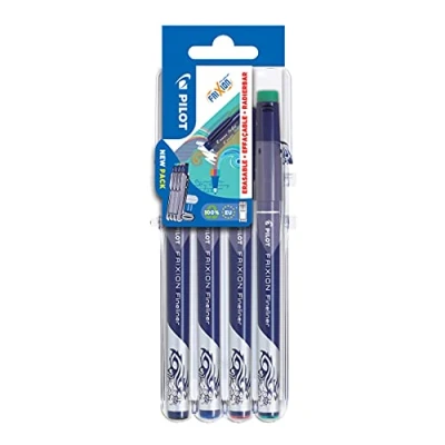 Image de Set de 4 feutres d’écriture effaçable Pilot Frixion Fineliner Class