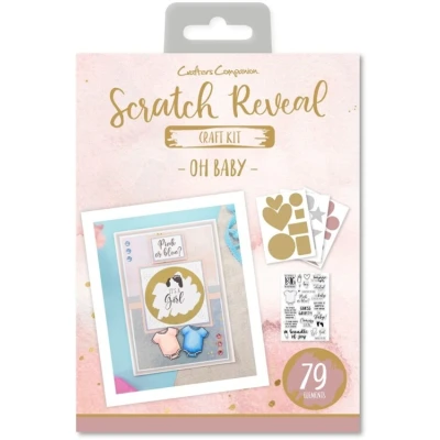Afbeelding van CC Scratch Reveal Cardmaking Kit Oh Baby