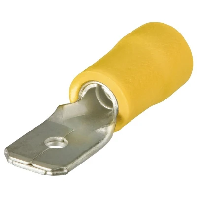 Afbeelding van Knipex 9799112 Stekker Plat 6,3x0,8 mm² 4,0 6,0 Geel (100st)