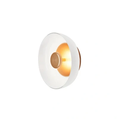 Afbeelding van Nuura LED wandlamp Blossi Wall, Ø 23 cm, goud / opaal