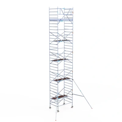 Afbeelding van Professionele rolsteiger 135x190x11.20m werkhoogte wooddeck