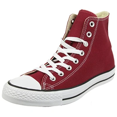 Image de Converse Chuck Taylor All Star Baskets montantes en toile unisexe, bordeaux, 40.5 EU