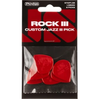 Afbeelding van Jim Dunlop JS Rock III Plectrum 1.38 mm 6 pack