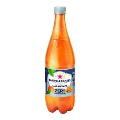 Afbeelding van San Pellegrino Aranciata Zero PET suikervrije flessen 0,75 liter limonade oranje suikervrij, 24 stuks