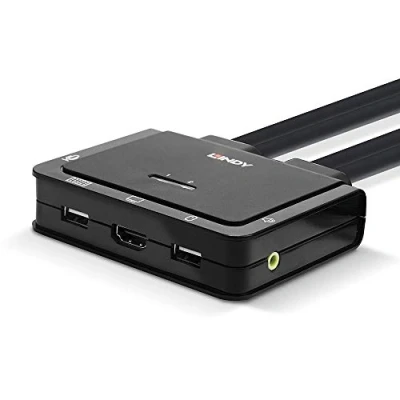 Afbeelding van LINDY 42347 KVM switch HDMI Muis, Toetsenbord 3840 x 2160 Pixel