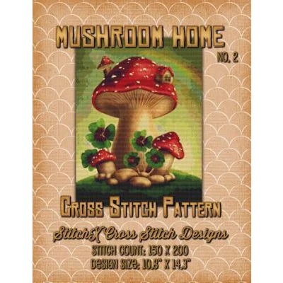 Afbeelding van Mushroom Home 2 Cross Stitch Pattern