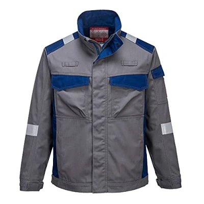 Afbeelding van Portwest Bizflame Ultra tweekleurige jas, kleur: grijs, maat: XXL, FR08GRRXXL