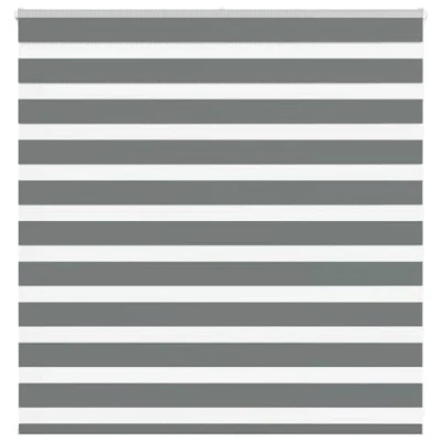 Afbeelding van vidaXL Zebra rolgordijn 150x100 cm stofbreedte 145,9 donkergrijs