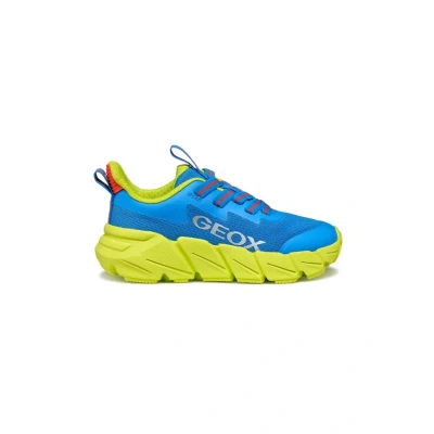 Afbeelding van Geox Flexyper Sneakers laag voor kinderen, Maat: 33, Blau Leer