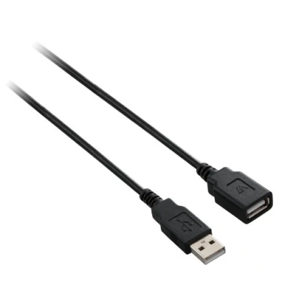 Afbeelding van USB Cable V7 V7E2USB2EXT 03M A Black