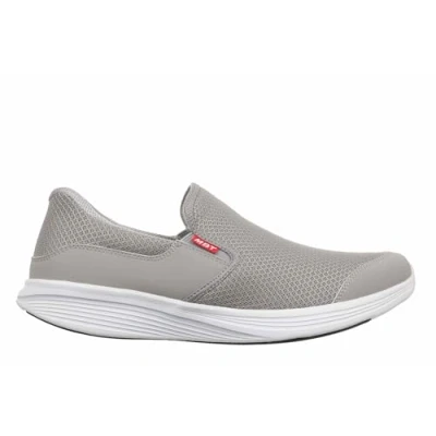 Afbeelding van MBT SF Modena III slip on fysiologische schoenen voor heren met and fit technologie moeiteloos gebruik. Bovenmateriaal van ademend mesh en kunstleer., Lichtgrijs, 42.5 EU