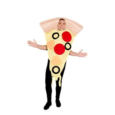 Afbeelding van Fun Shack pizzabostuum voor volwassenen, pizzakostuum grappig kostuum carnavalskostuum