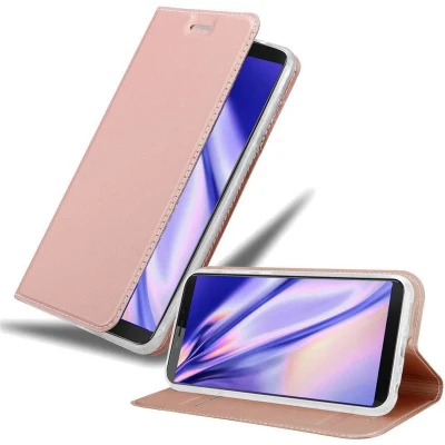 Afbeelding van Cadorabo Hoesje geschikt voor Cubot NOVA in CLASSY ROSE GOUD Beschermhoes met magnetische sluiting, standfunctie en kaartvakje Book Case Cover Etui