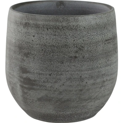 Afbeelding van Steege Plantenpot/bloempot keramiek mystic grijs D15 x H13 cm