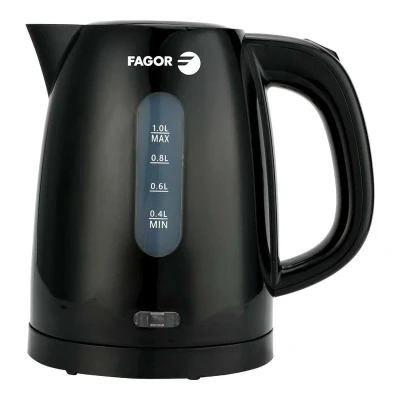Afbeelding van Waterkoker Fagor teya noir 2200 W 1 L Zwart Roestvrij staal Plastic