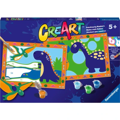 Afbeelding van Ravensburger CreArt Schilderen op Nummer Land van de Dinosaurussen
