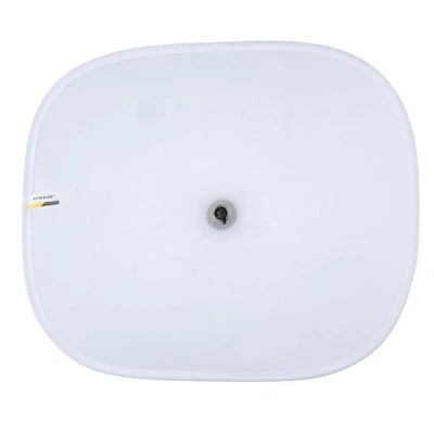 Afbeelding van Dunlop Auto zonneschermen voor zijramen 2x stuks wit kunststof zuignappen 44 x 36 cm
