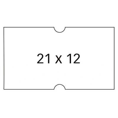 Image de Agipa 100910 paquet de 6 rouleaux 1000 étiquettes blanc rectangulaires