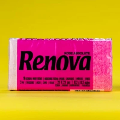 Afbeelding van Renova Red Label Zakdoeken met rozengeur, 6 verpakkingen