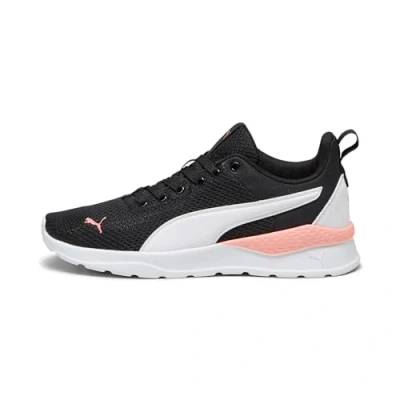 Afbeelding van Puma Anzarun LITE Loopschoen neutraal, Dames, Maat: 36, Black/white/peach smoothie Textiel/ synthetisch