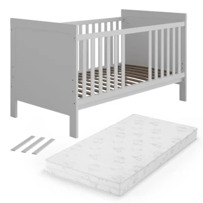 Afbeelding van Vitalispa Babybed Ajaton, Wit, 144.4 x 83 cm met matras