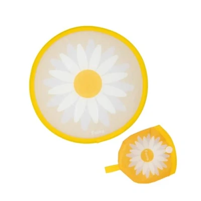 Afbeelding van Fisura Frisbee Originele opvouwbare ronde waaier, draagbare waaier voor feestjes, 20 cm, Margarita, 1 stuk