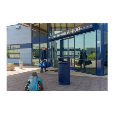 Afbeelding van Buitenafvalbak 120 liter blauw