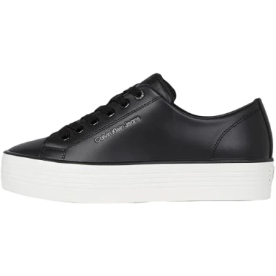 Afbeelding van Calvin Klein Jeans BOLD Sneakers laag, Dames, Maat: 40, Black/bright white Leer