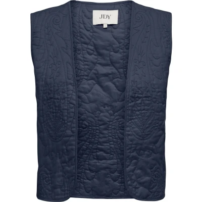 Afbeelding van Jacqueline de Yong Gilet Jdyamia S/l Quilted Waistcoat Wvn 15351556 Dress Blues Dames Maat S