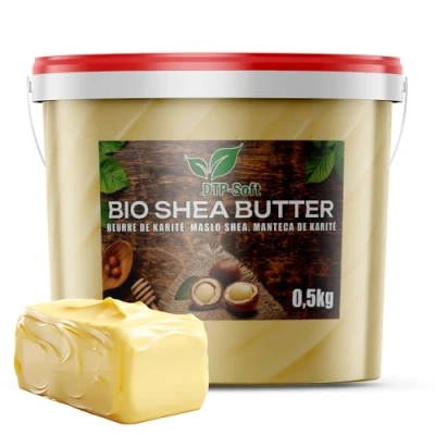 Afbeelding van Hoogwaardige biologische sheaboter emmer, ongeraffineerd, handgekneed, veganistisch, top (500 g)