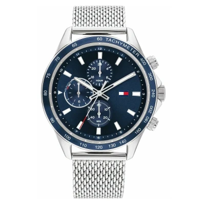 Afbeelding van Tommy Hilfiger heren Horloge TH1792018 in de kleur Zilver