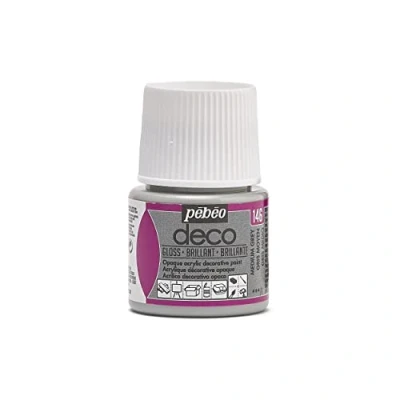 Afbeelding van Pébéo Deco 092146 kleur, glanzend, 45 ml, middelgrijs