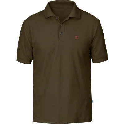 Afbeelding van Crowley Pique Polo Heren Dark Olive 300 XXXL Groen Outdoor Shirt