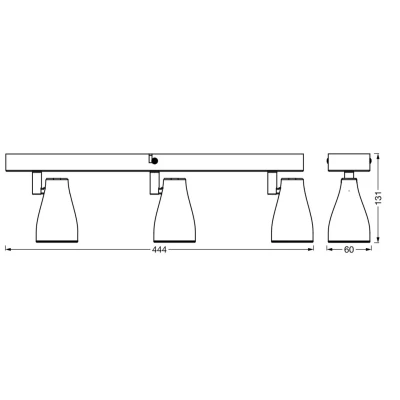 Afbeelding van LEDVANCE LED SPOT PEAR plafondmontage. spot, ws, 12.9W, 630lm