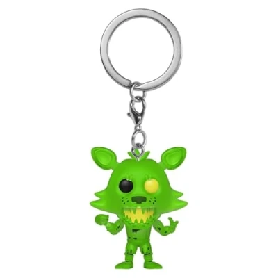 Afbeelding van Funko Pop! Sleutelhanger: Five Nights at Freddy&#039;s (FNAF) Radioactive Foxy Vinyl minifiguur om te verzamelen fancy sleutelhanger kerstcadeau cadeau idee officiële producten