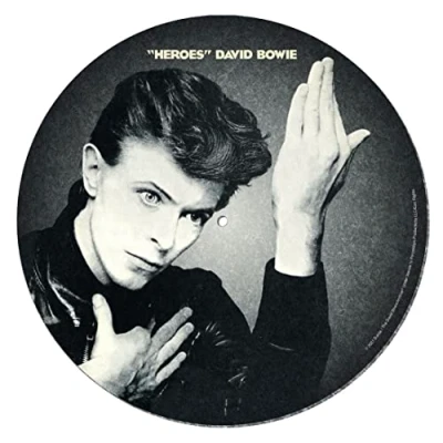 Afbeelding van David Bowie Heroes Platenspeler Slipmat