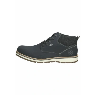 Afbeelding van Rieker Veterboots, Heren, Maat: 44, Blue Imitatieleer/ textiel