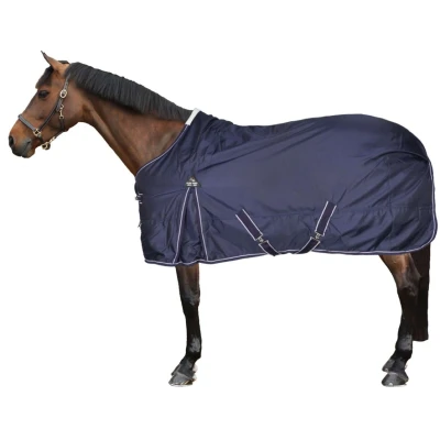 Afbeelding van HKM Outdoordeken Premium 1680D 200g met Teddy voering Donkerblauw 155