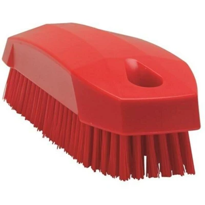Image de VIKAN 64404 brosse à ongles S, 130 mm, polyester, dure, rouge 6440/4
