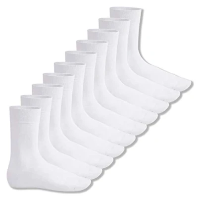 Afbeelding van Footstar katoenen sokken voor heren en dames, 10 paar, klassieke Everyday, Wit, 39 42 EU