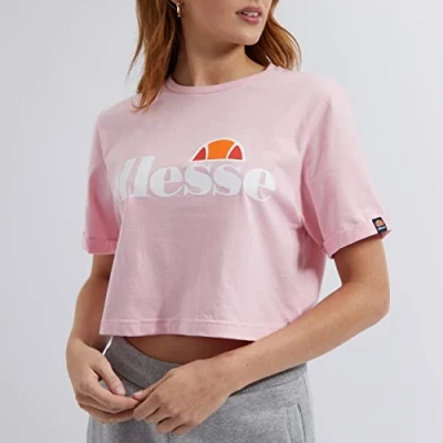 Afbeelding van ellesse Alberta Cropped T shirt voor dames, 1 stuk, Lichtroze