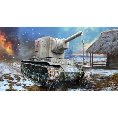 Afbeelding van 1:72 Zvezda 5084 Kliment Voroshilov tank KV 2 Plastic Modelbouwpakket