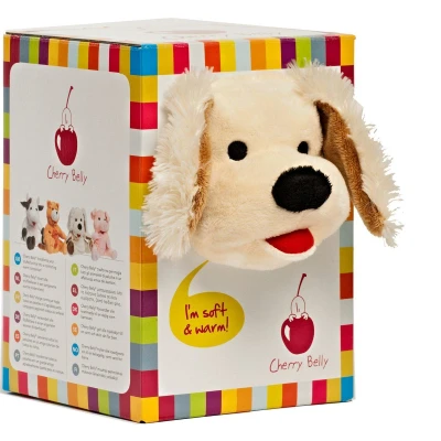 Afbeelding van Cherry Belly Knuffel Hond Kersenpitkussen Wasbaar Pittenzak Magnetron The ONLY Original