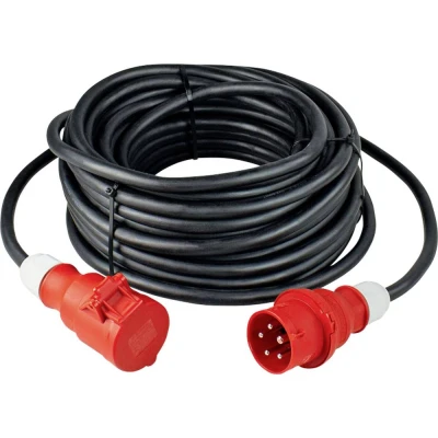 Afbeelding van AS Schwabe 61027 Stroom Verlengkabel 32 A Zwart 10.00 m H07RN F 5G 4 mm²
