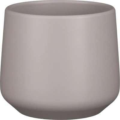 Afbeelding van Mica Decorations Bloempot taupe keramiek 17 x 15 cm