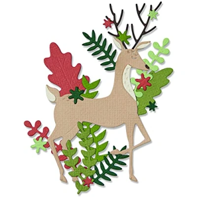 Afbeelding van Sizzix Thinlits Die Set 19PK Delightful Deer 665945 Lisa Jones (08 22)